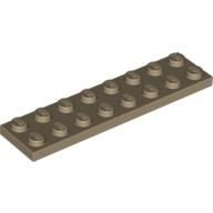 Lego destička 2x8, tmavě béžová (4246957)
